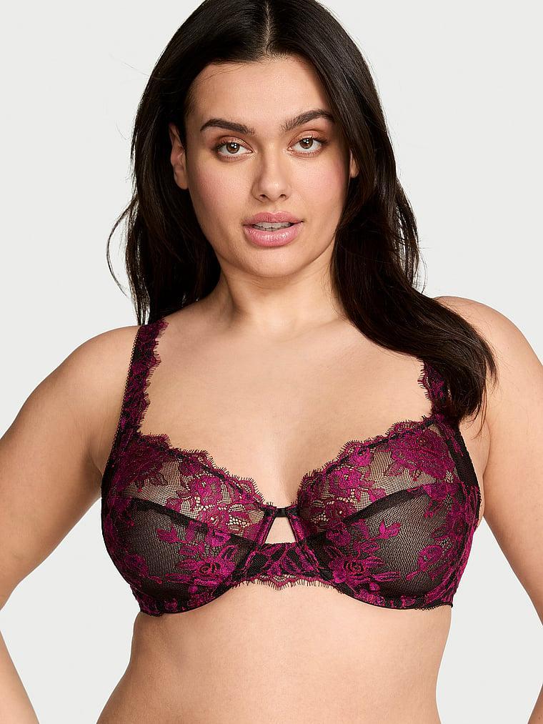 The Fabulous by Victoria's Secret Unlined Rose Lace Full-Cup Bra Product Image