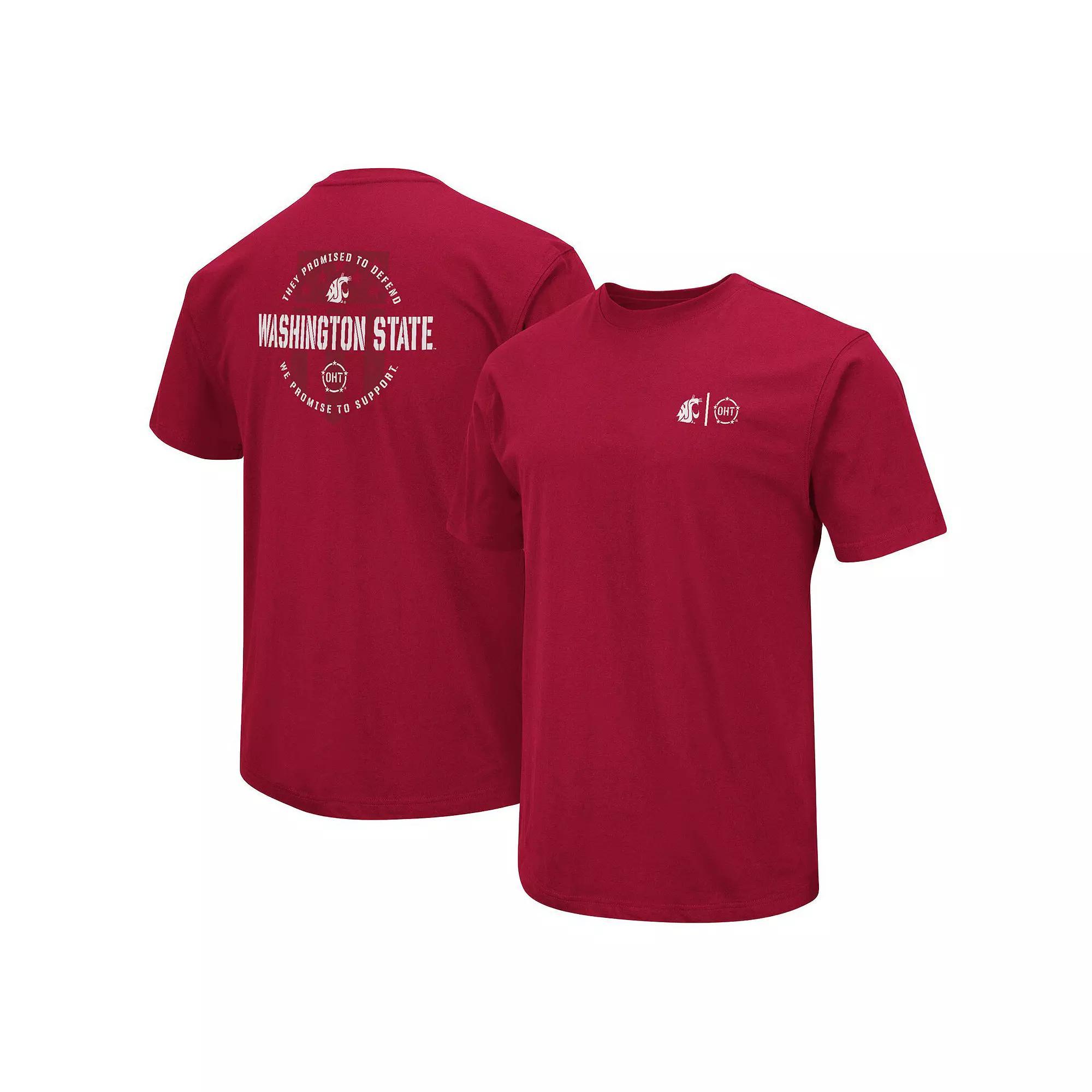 Men's Colosseum Crimson Washington State Cougars OHT Military Appreciation T-Shirt, Size: Large, Wsc Red Product Image