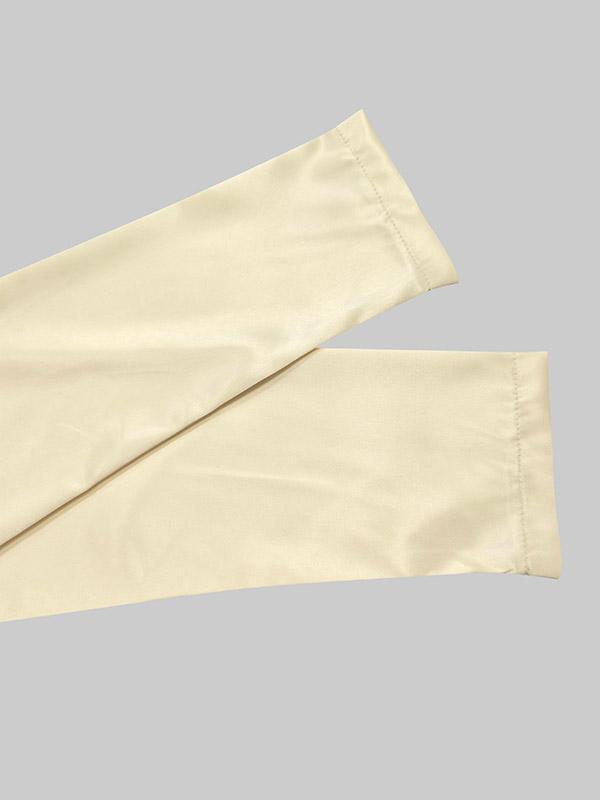 A-Line High Waisted Pleated Solid Color V-Neck Maxi Dresses Product Image