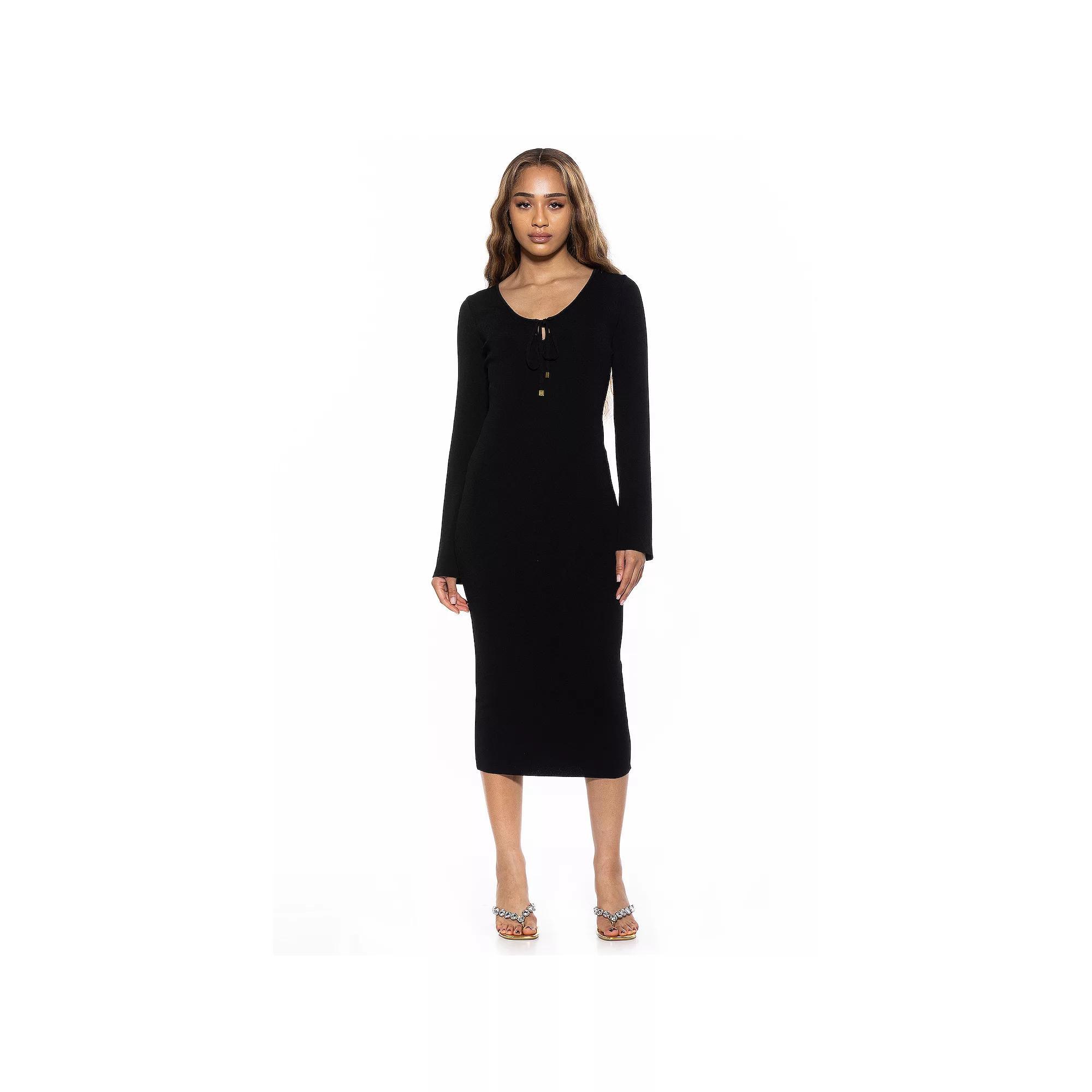 Women's ALEXIA ADMOR Akari Knit Midi Dress, Size: Small, Pink Product Image