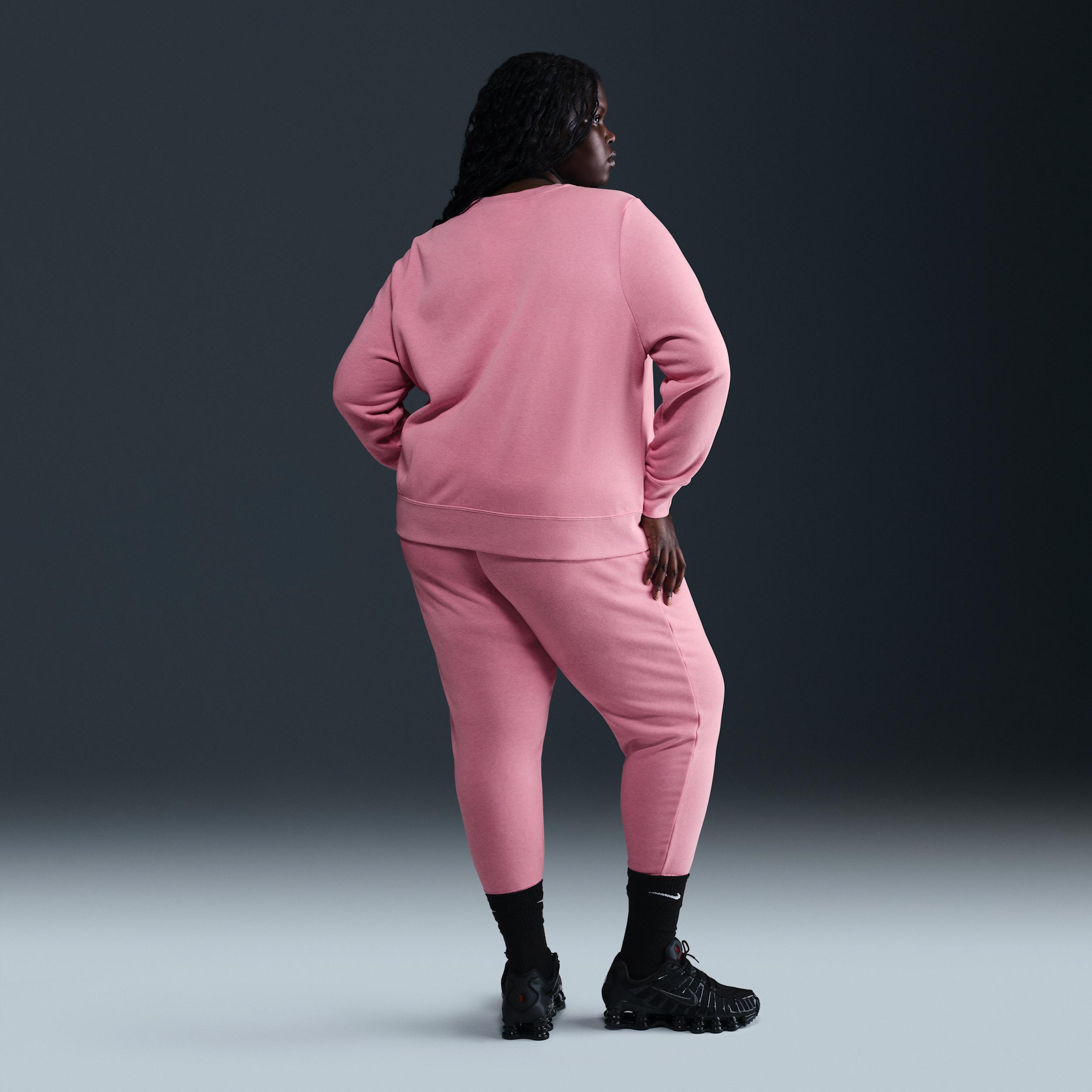 Women's Nike Sportswear Club Fleece Crew-Neck Sweatshirt (Plus Size) Product Image