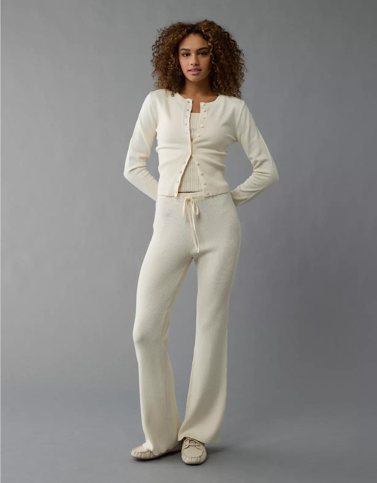 AE Fitted Crew Neck Cardigan Product Image