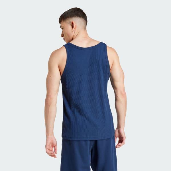 adidas Trefoil Essentials Tank Top White M Mens Product Image