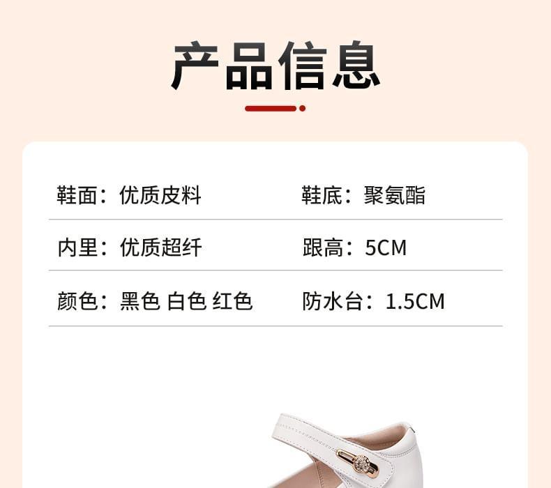 Platform Wedge Mary Jane Pumps Product Image