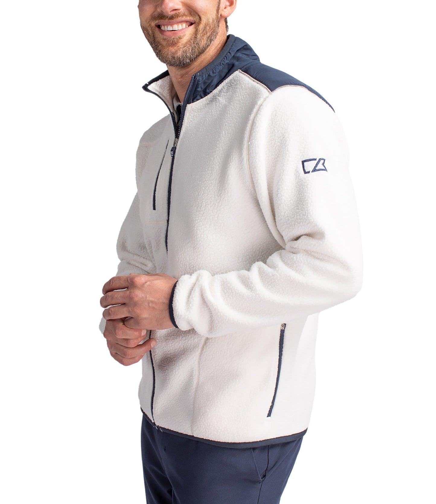 Cutter & Buck Cascade Eco Sherpa Mens Big & Tall Fleece Jacket Product Image