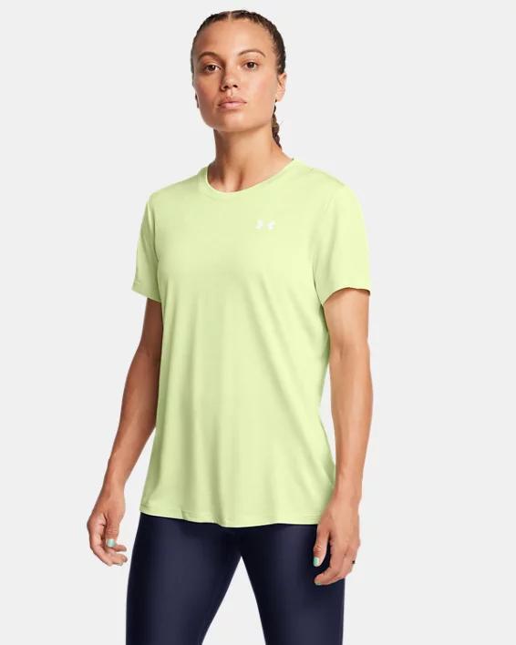 Women's Under Armour Tech™ Short Sleeve Tee, Size: Large, Black Heathered Product Image