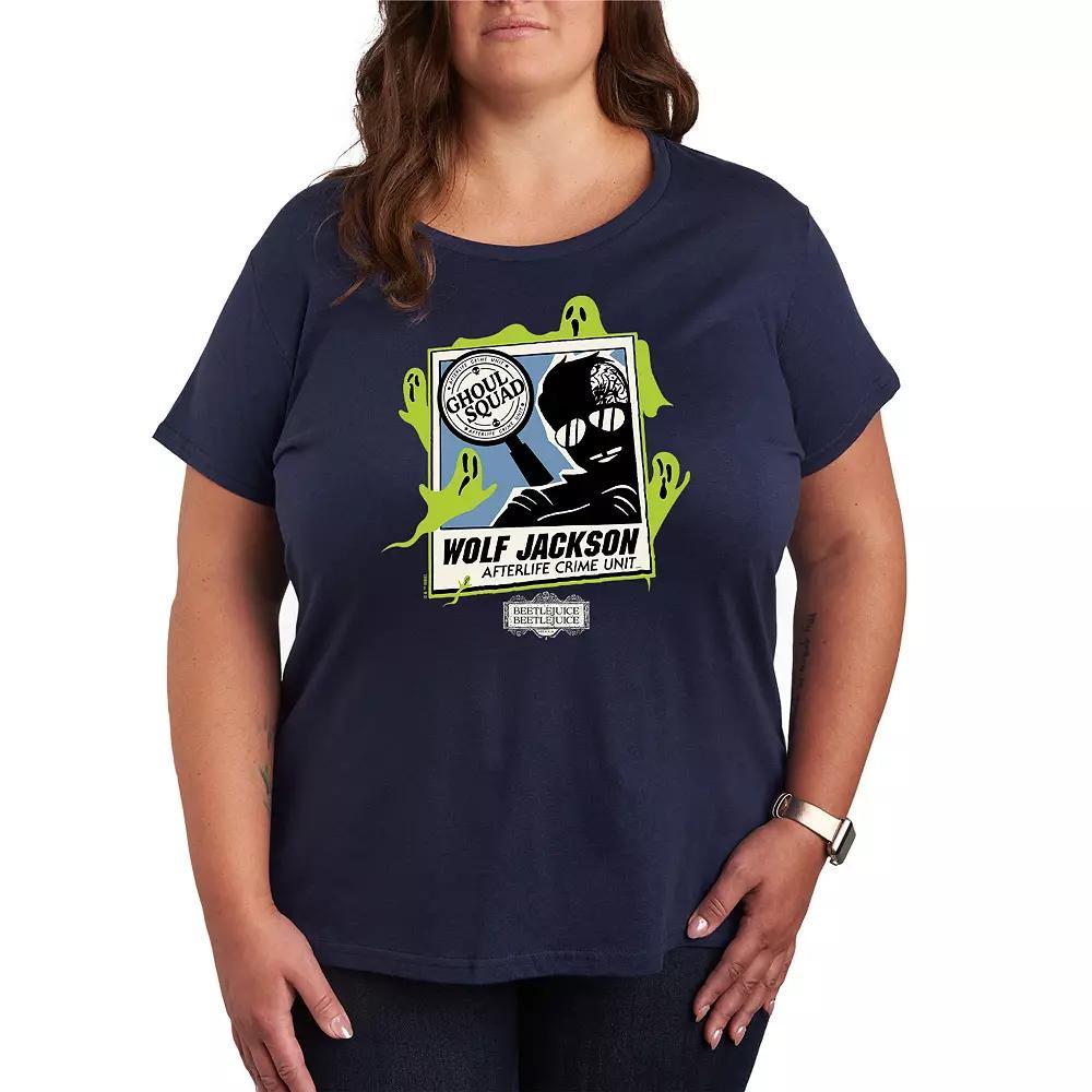 Plus Size Beetlejuice 2 Wolf Jackson Graphic Tee, Womens Product Image