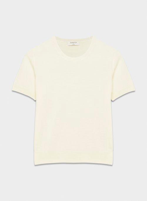 statute merino wool shortsleeve sweater Product Image