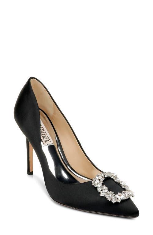 Cher Satin Buckle Cocktail High-Heel Pumps Product Image