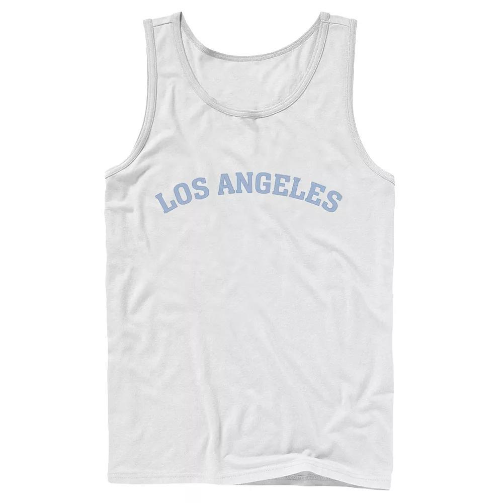 Men's City Of Los Angeles Collegiate Typographic Tank Top, Size: Large, White Product Image