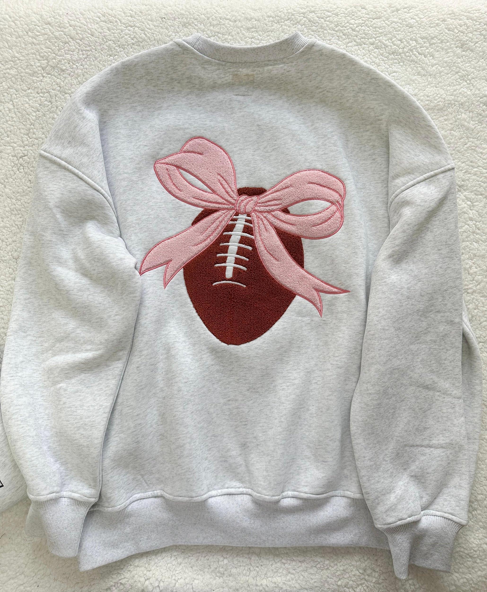 Trendy Game Day Embroider Patch Sweatshirt Product Image