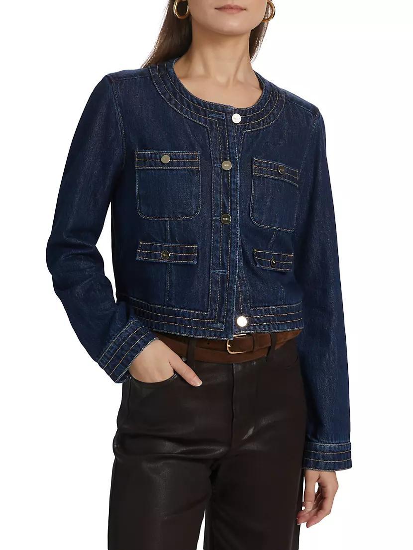 Kiya Denim Crop Jacket Product Image