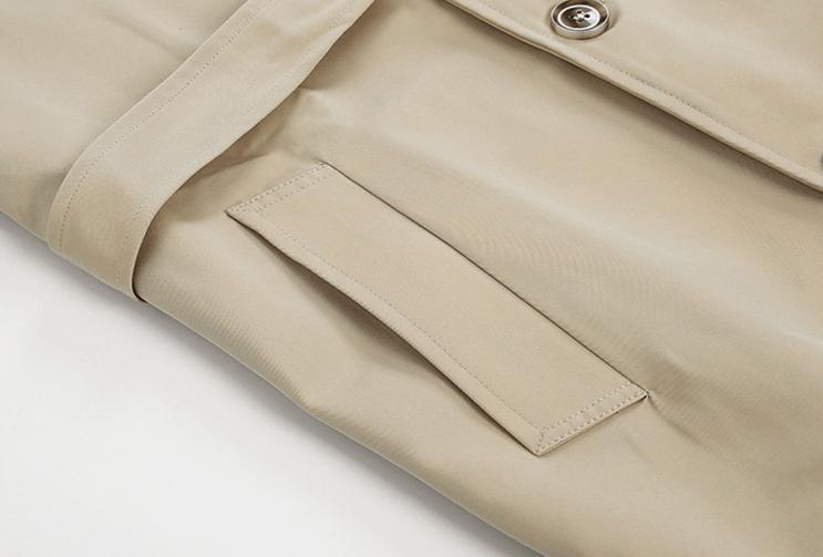 RT No. 2794 LIGHT BROWN TRENCH COAT Product Image