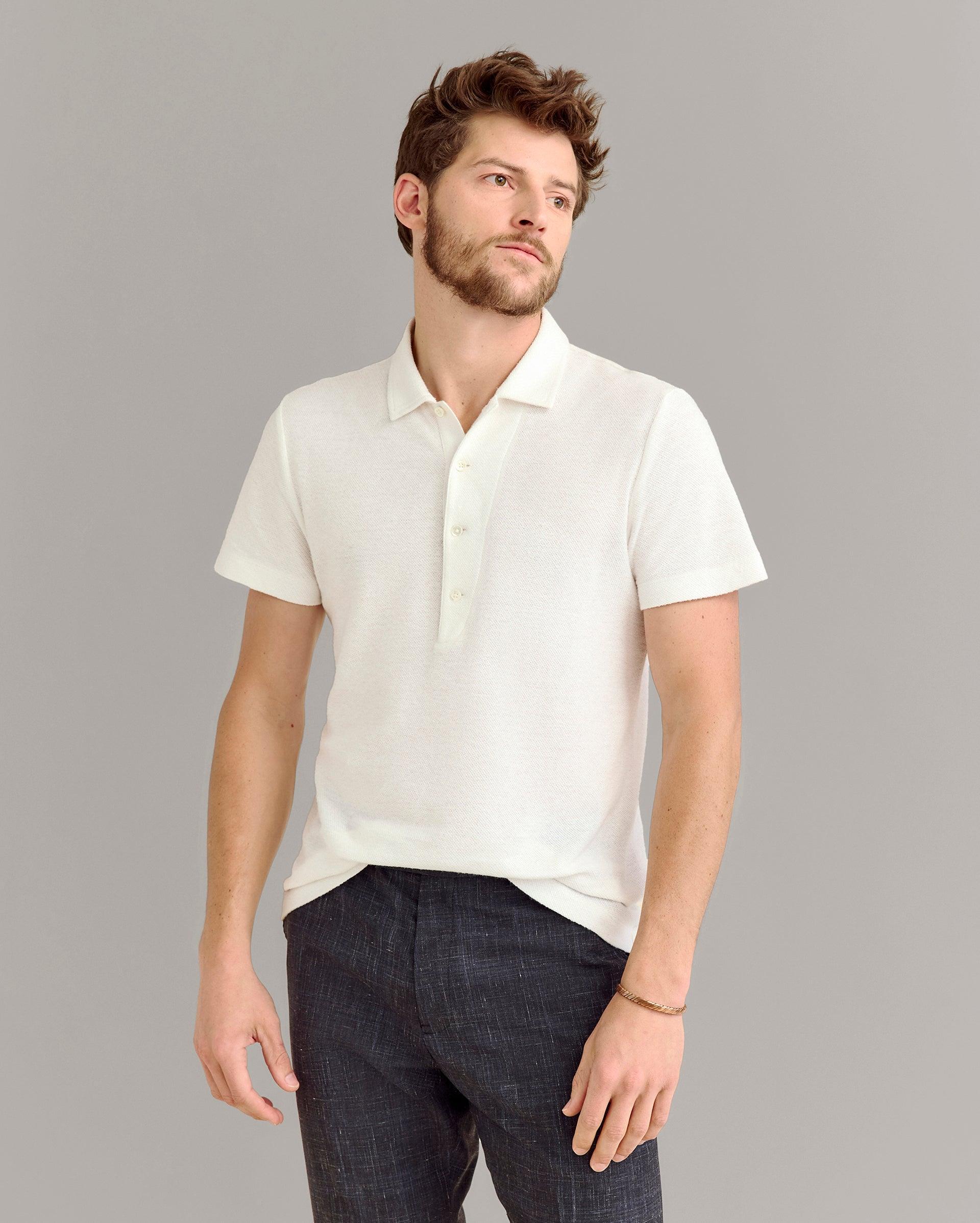 Hemp Cotton Twill Polo -  Product Image