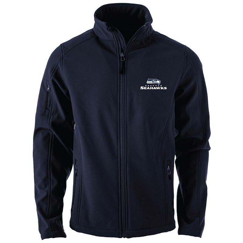 Men's Dunbrooke Navy Seattle Seahawks Sonoma Softshell Full-Zip Jacket, Size: Large, Blue Product Image