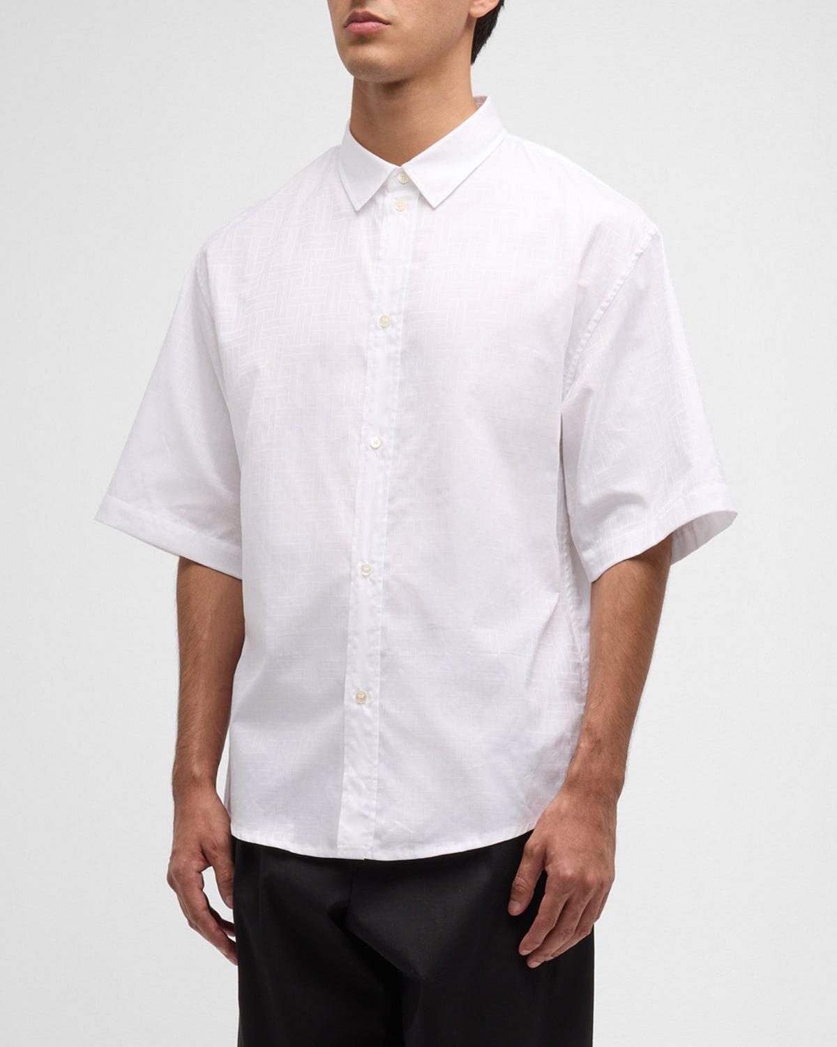 Men's Tonal Weave Sport Shirt Product Image