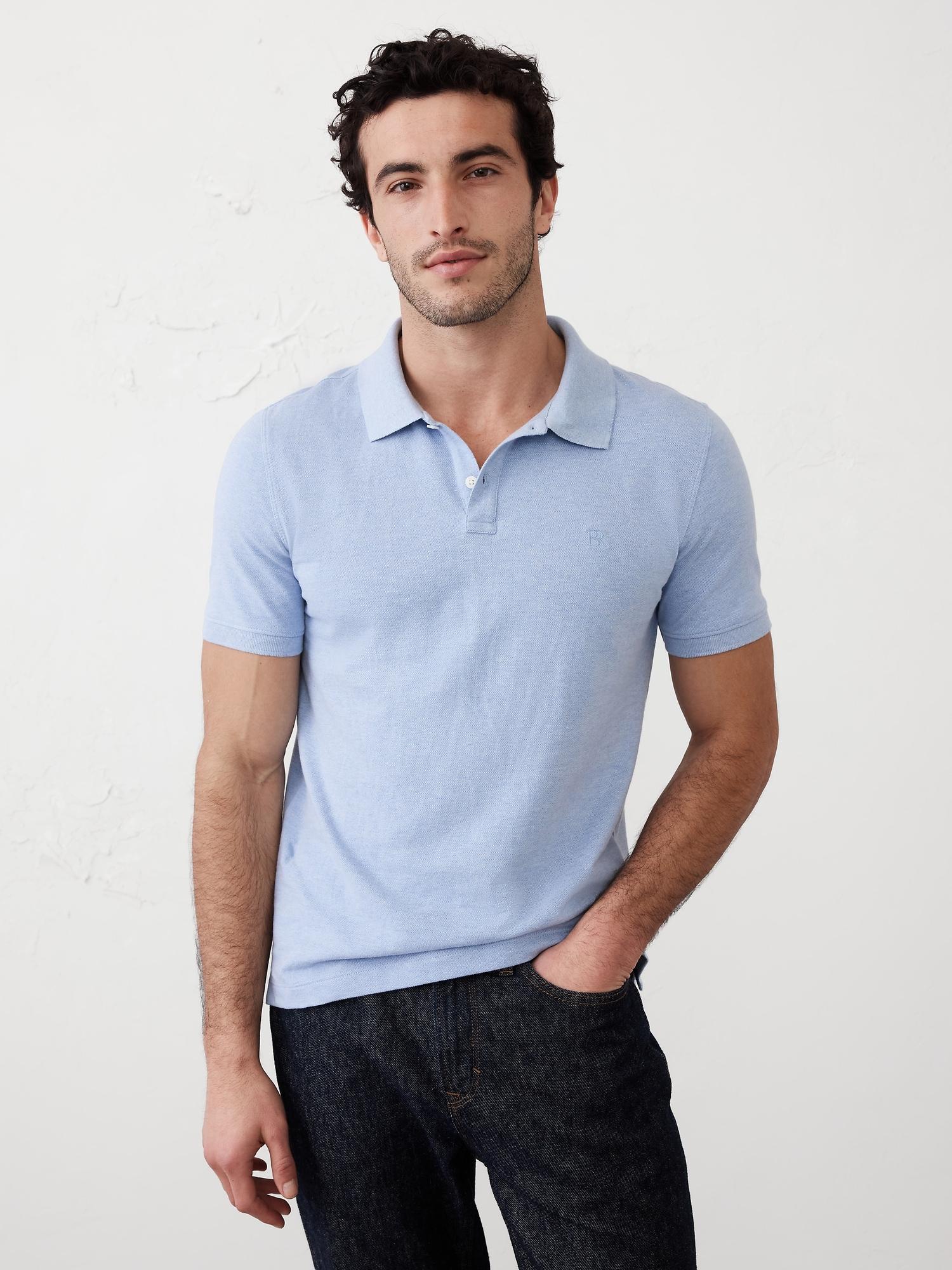 Slim Cotton Pique Polo Product Image