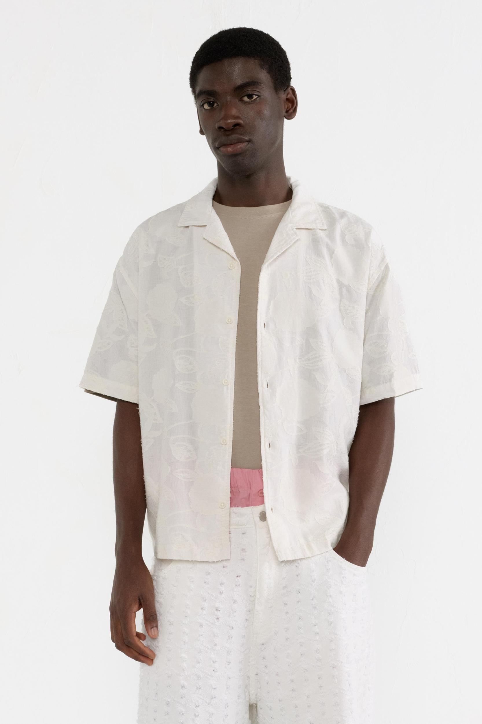 Floral jacquard shirt Product Image