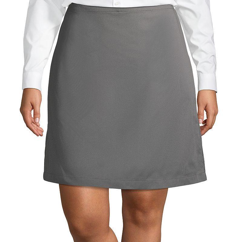 Plus Size Lands' End School Uniform Blend Chino Skort, Women's, Size: 18 W, Classic Blue Product Image
