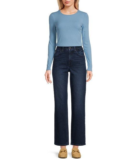 Copper Key High Rise Ankle Crop Straight Jeans Product Image