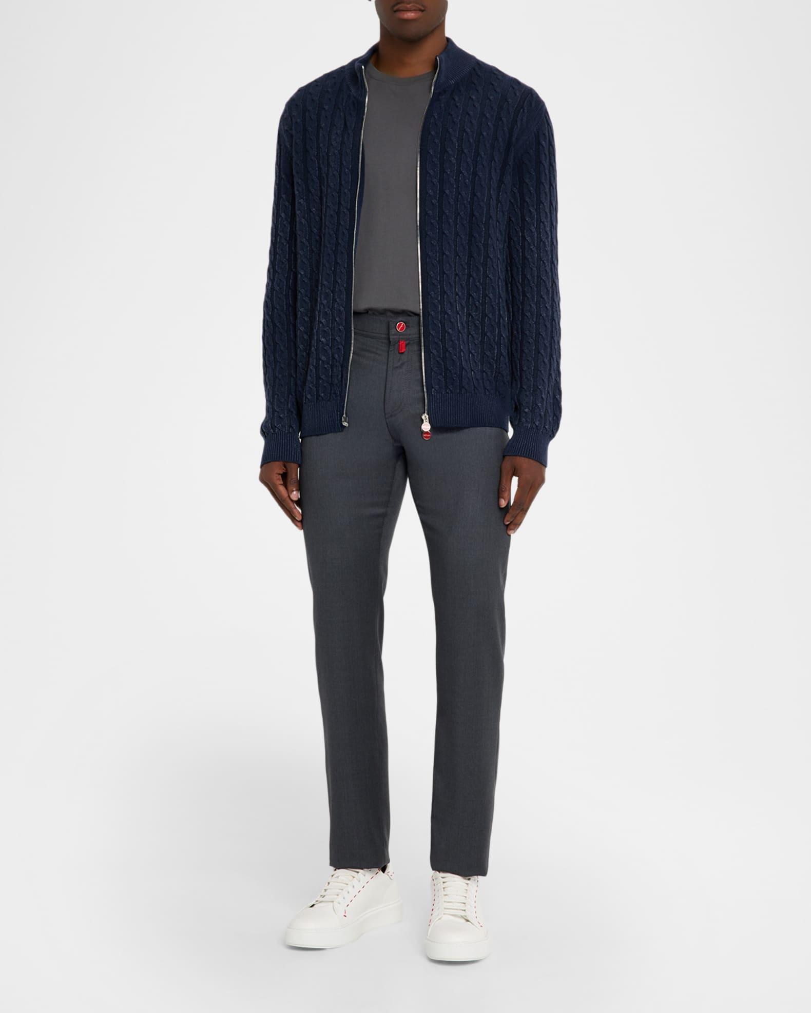 Men's Wool Straight Fit Five-Pocket Pants Product Image