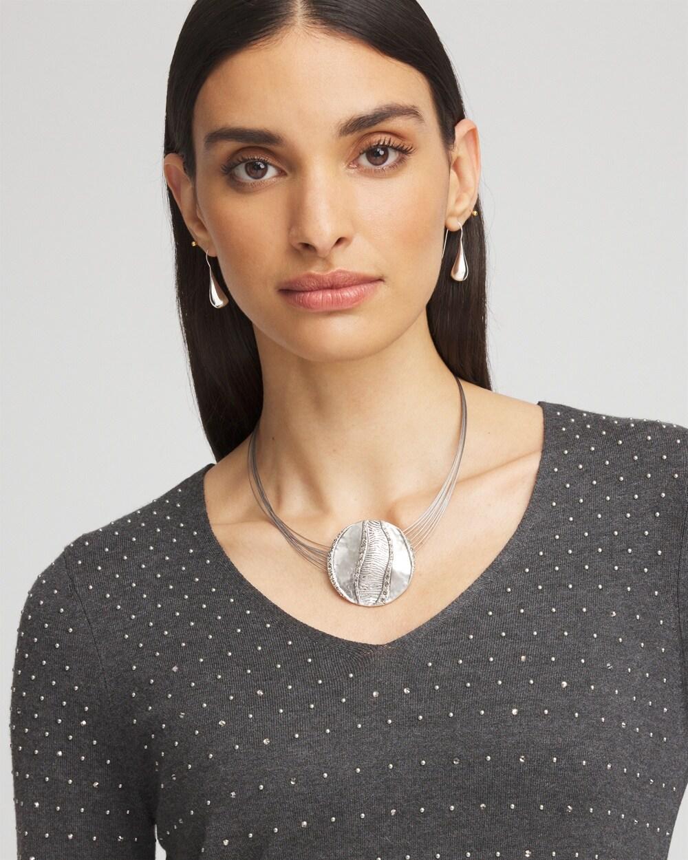 Zebra Pendant Necklace Product Image