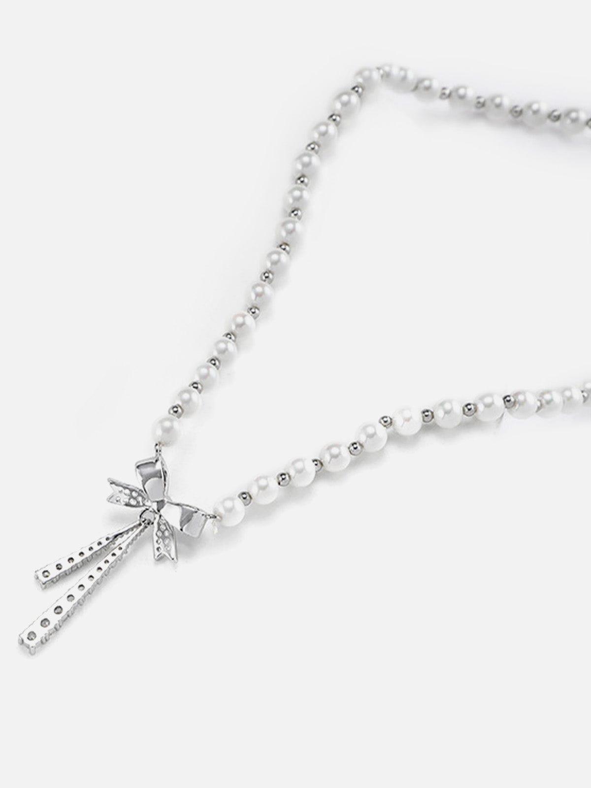 Aelfric Eden Bow Pearl Necklace Product Image