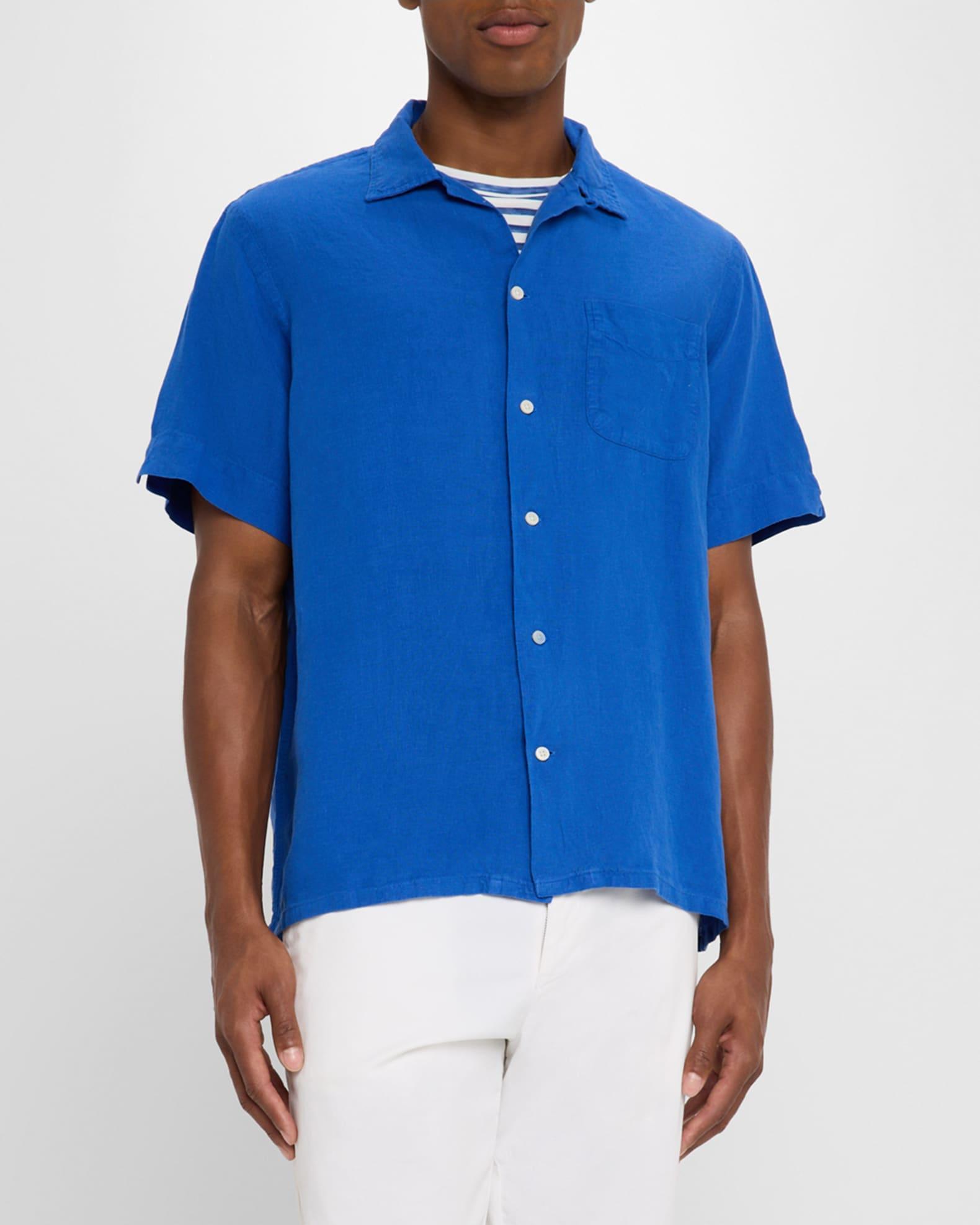 Men's Slub Linen Camp Shirt Product Image