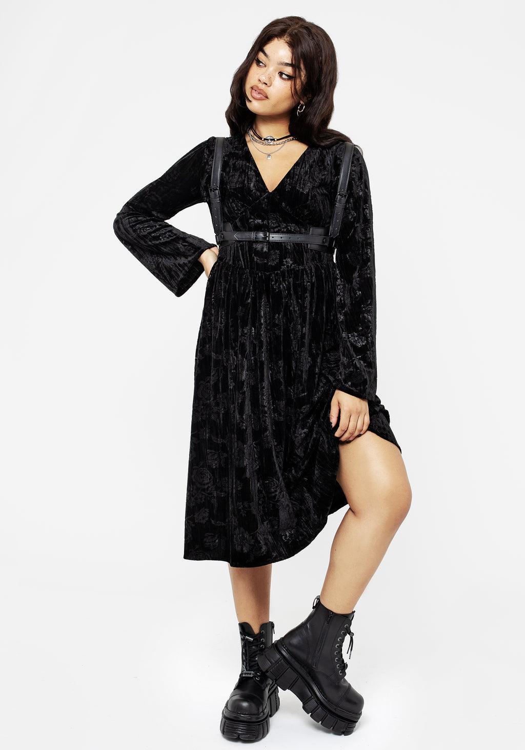 Invocation Flared Sleeve Midi Dress Product Image