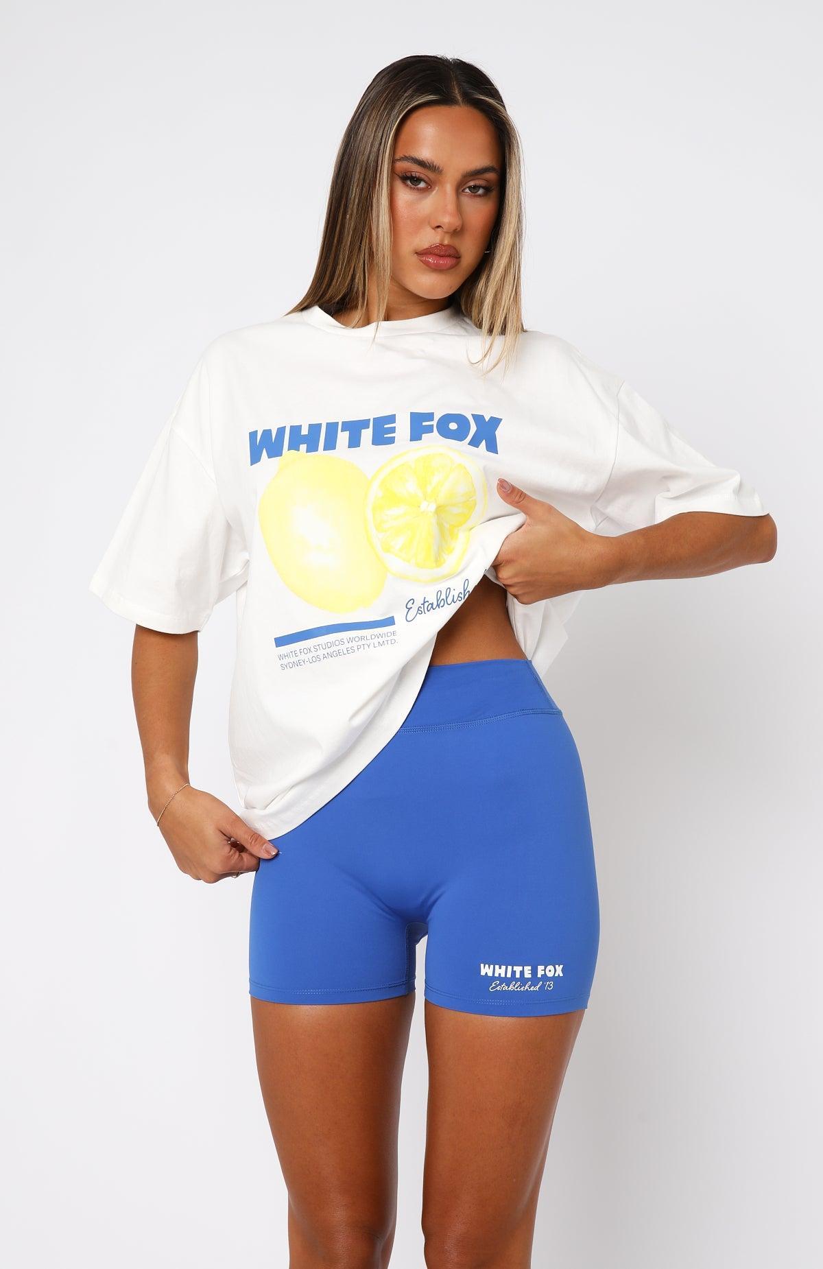 On Do Not Disturb Bike Shorts Blue Product Image