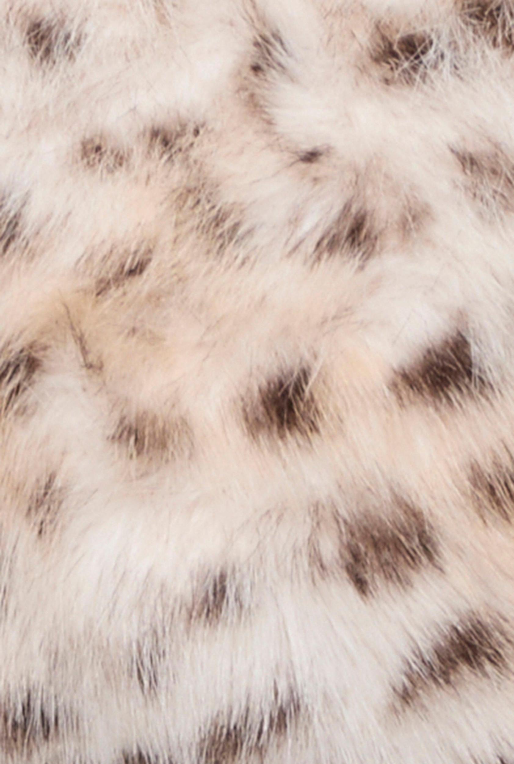 Animal Print Faux Fur Mini Tote Bag Female Product Image