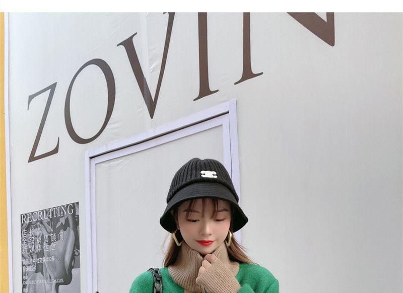 Stand Collar Two Tone Zip-Up Cardigan Product Image