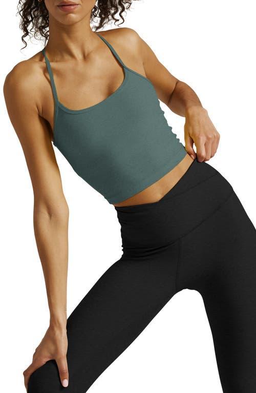 Beyond Yoga Spacedye Slim Racerback Cropped Tank Birch Heather XXS Product Image