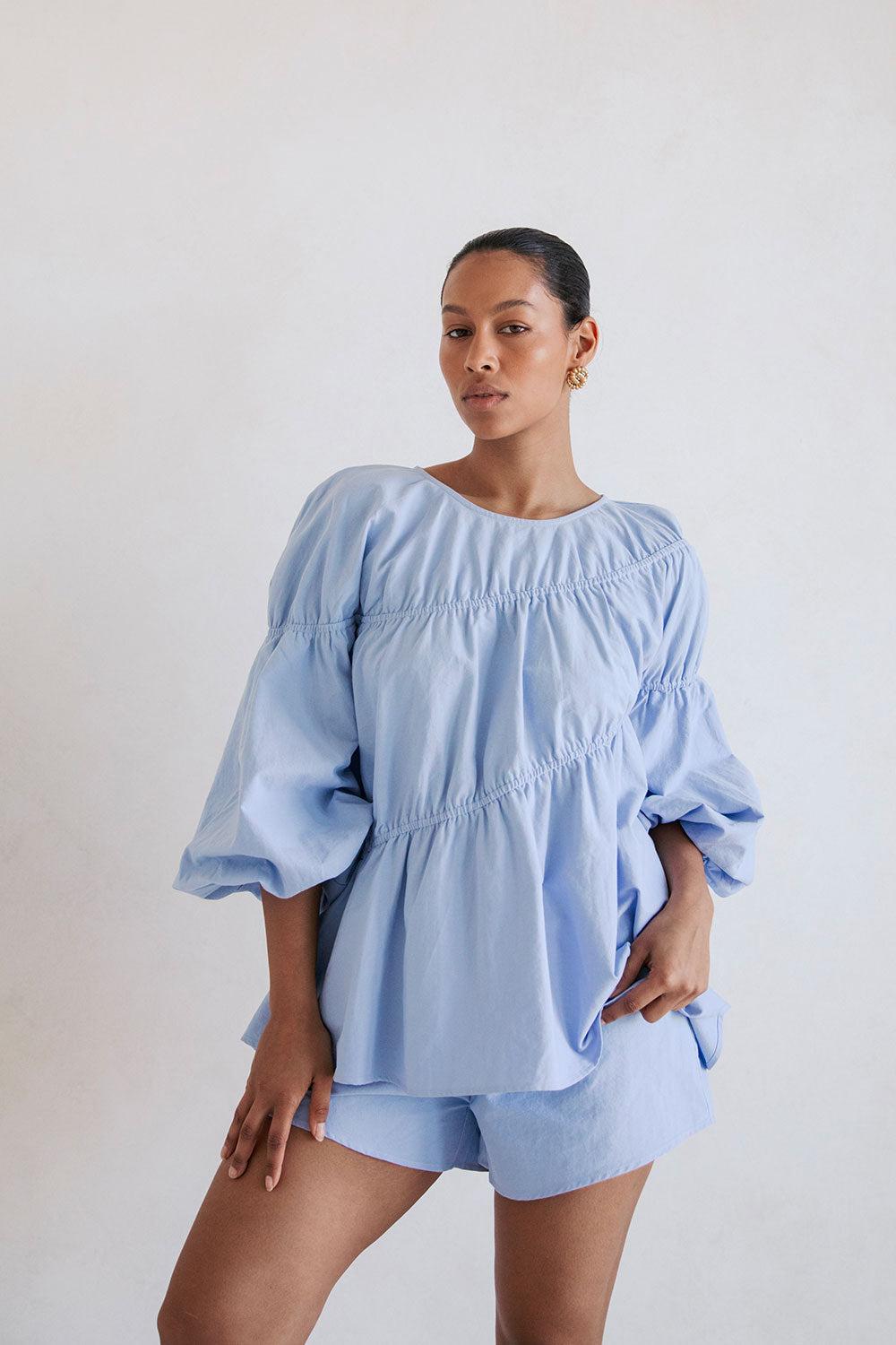 Akel Top - Blue Product Image