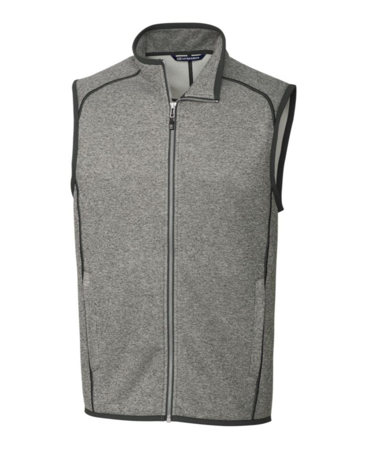 Cutter and Buck Mens Big and Tall Mainsail Sweater Vest - Heather Gray Product Image
