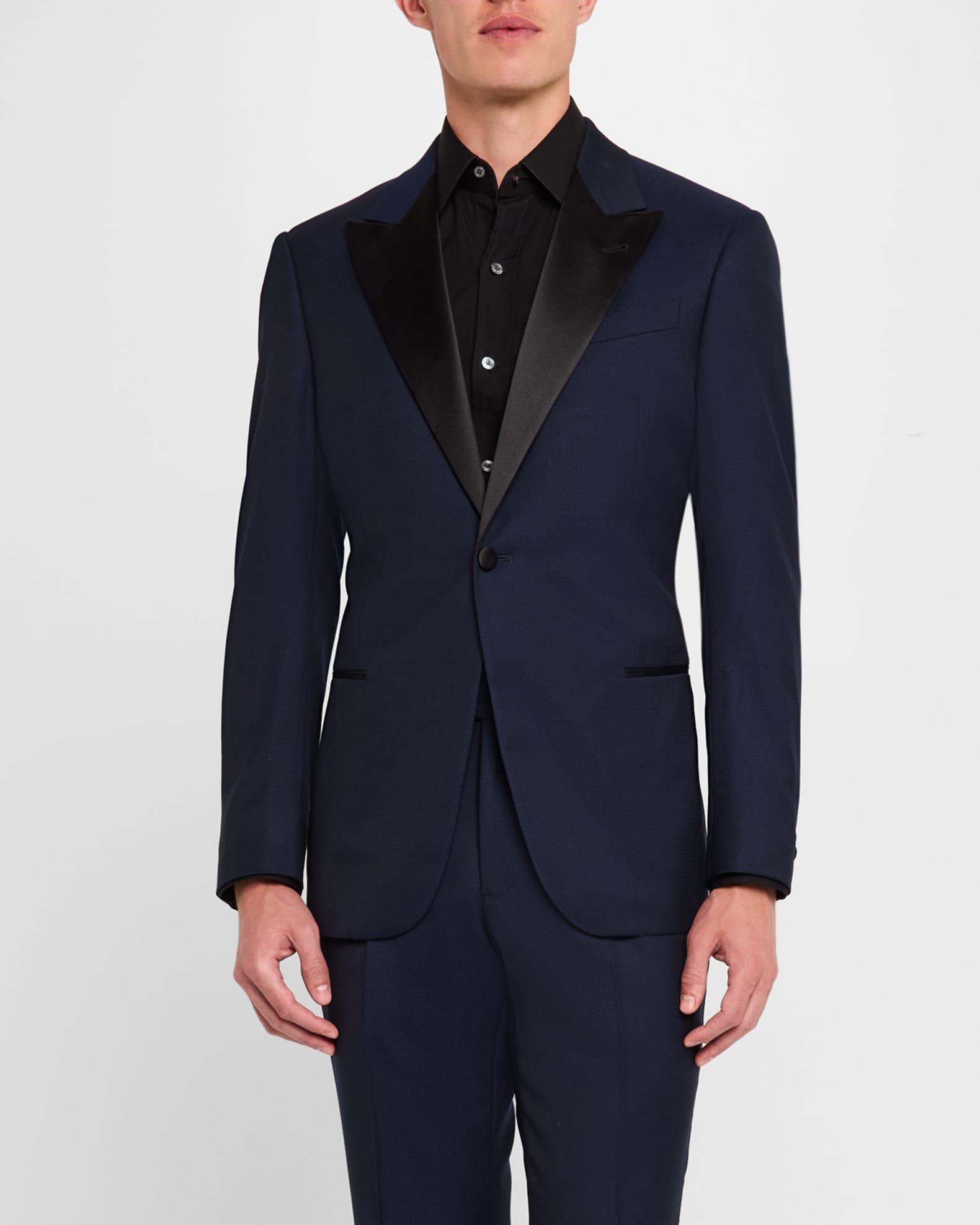 Men's Patterned Wool Peak Tuxedo Product Image