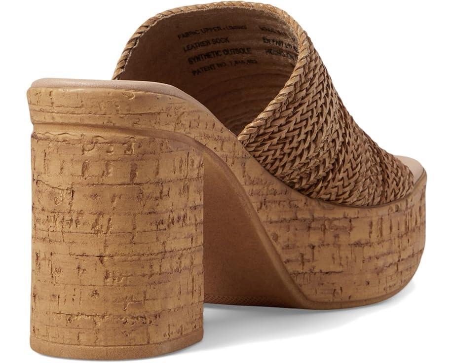Adorned Raffia Platform Slide Product Image