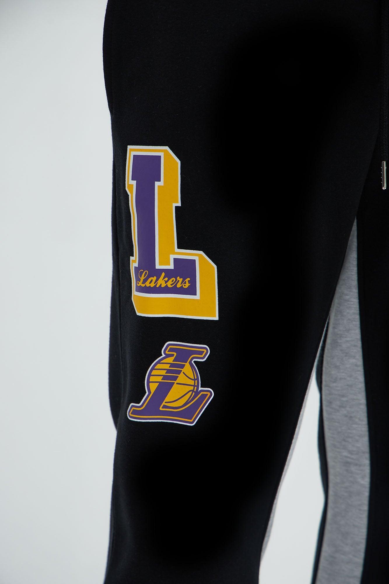 Lakers Backboard Skinny Flare Sweatpants - Black/Purple Product Image