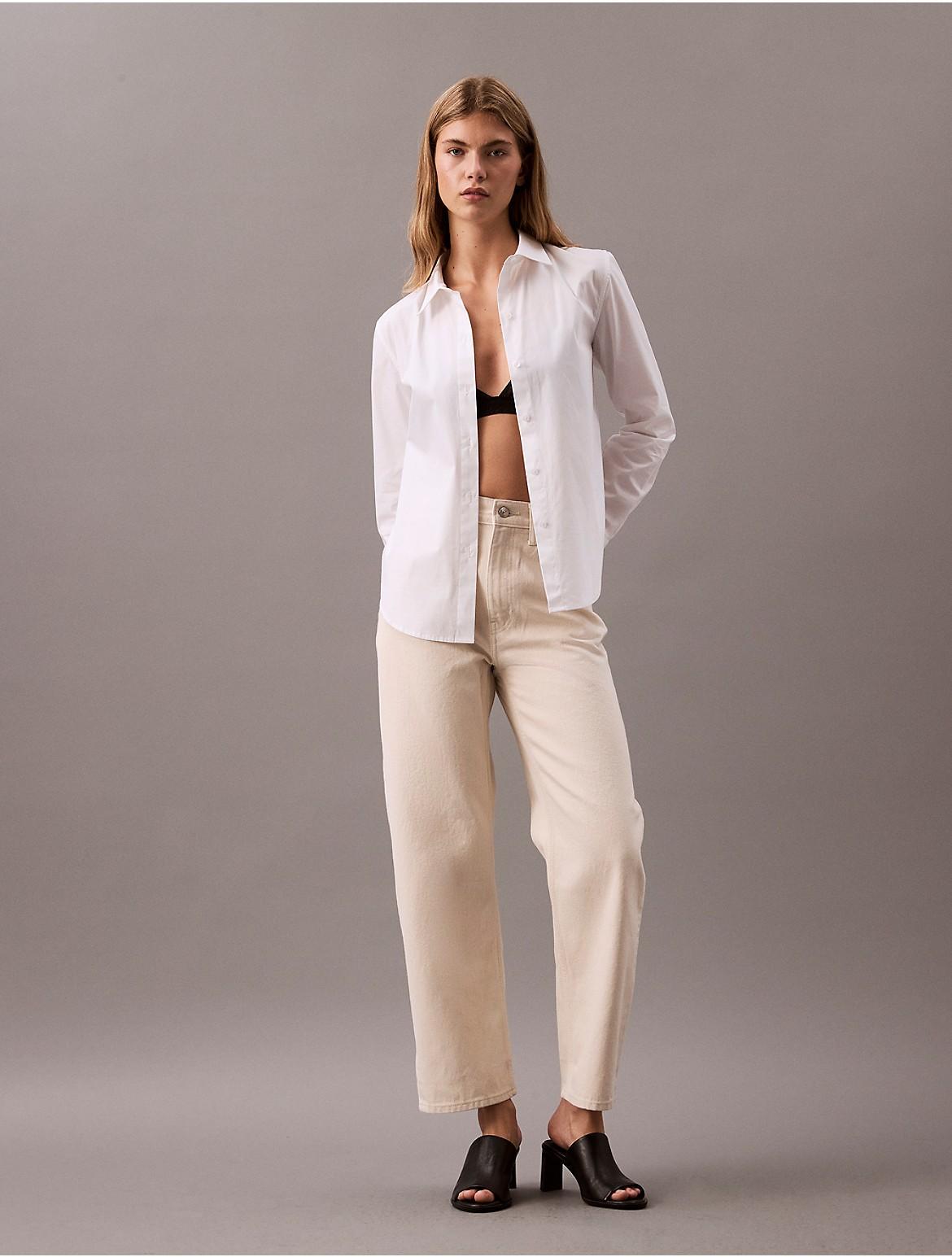 Calvin Klein Womens Barrel Fit Jeans - Neutral - 31 Product Image