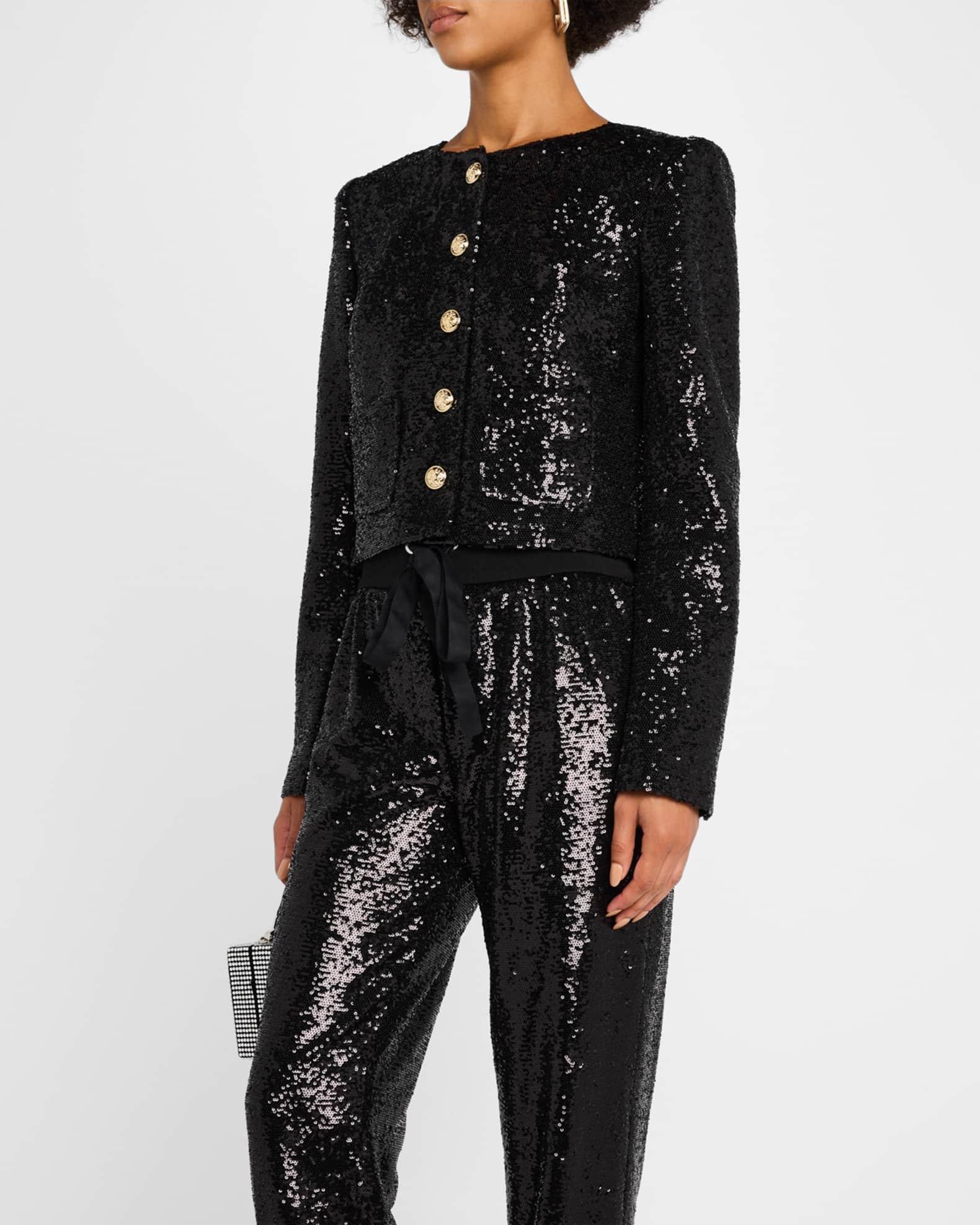 Randi Cropped Sequin Jacket Product Image