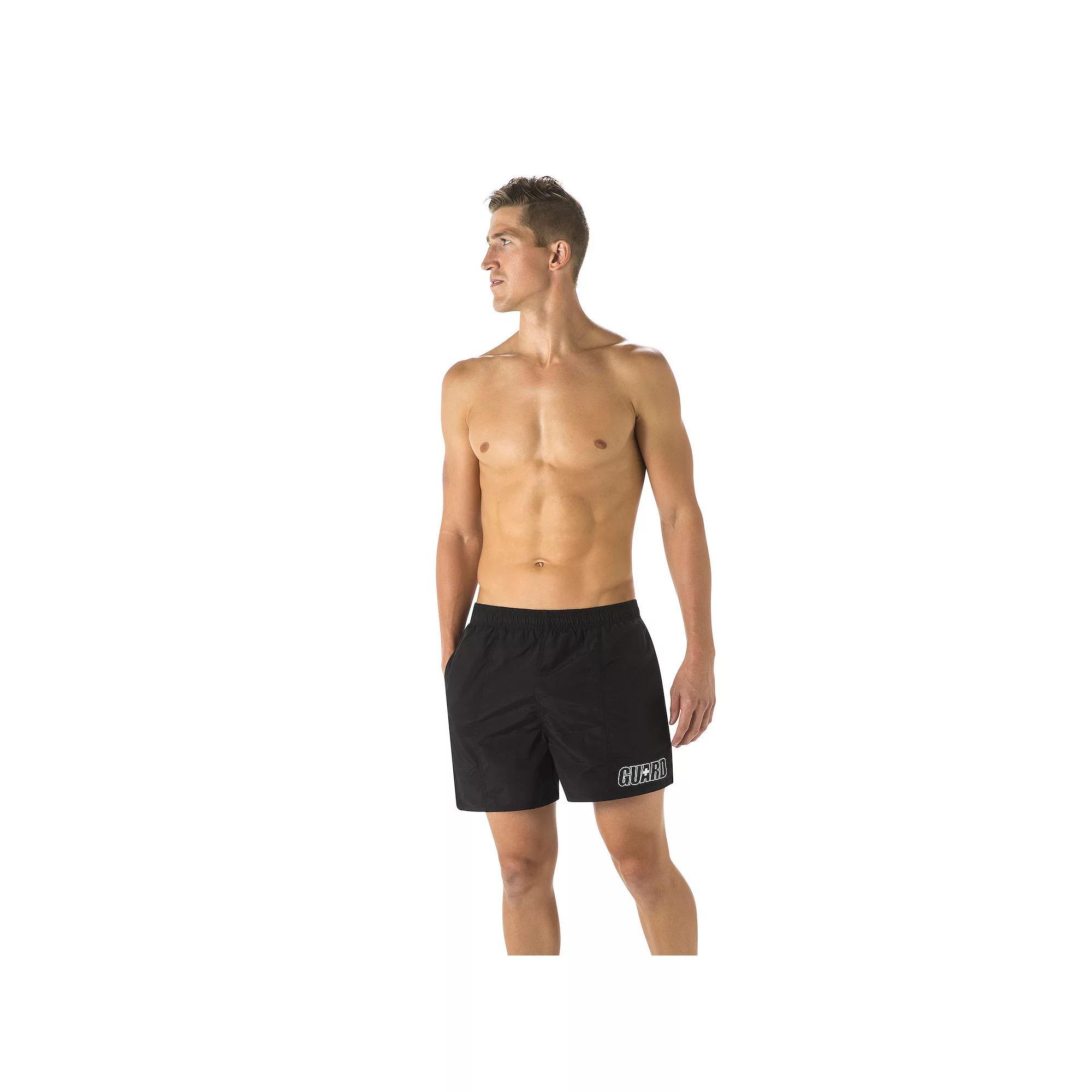 Mens DOLFIN 5" Classic Swim Trunks, Men's, Size: XXL, Black Product Image