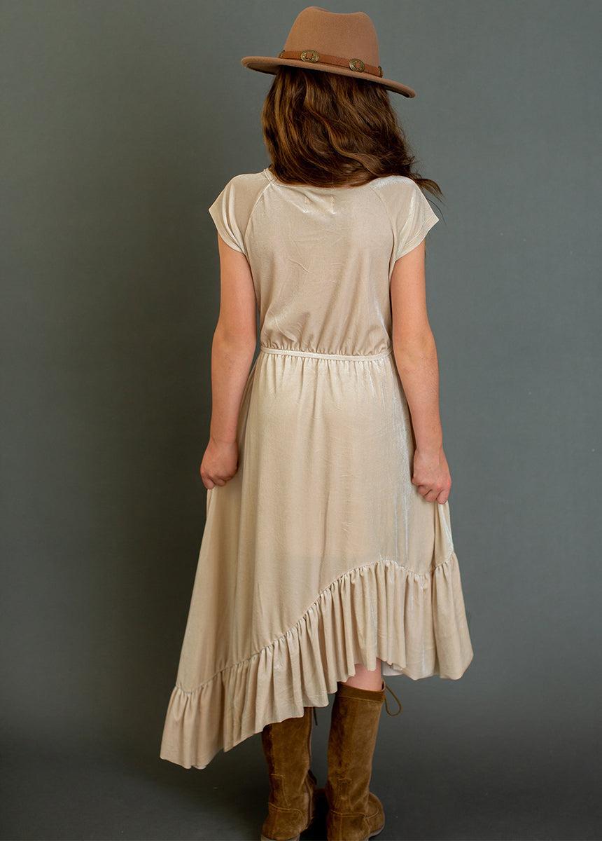 Aleena Dress in Ivory Girls Product Image