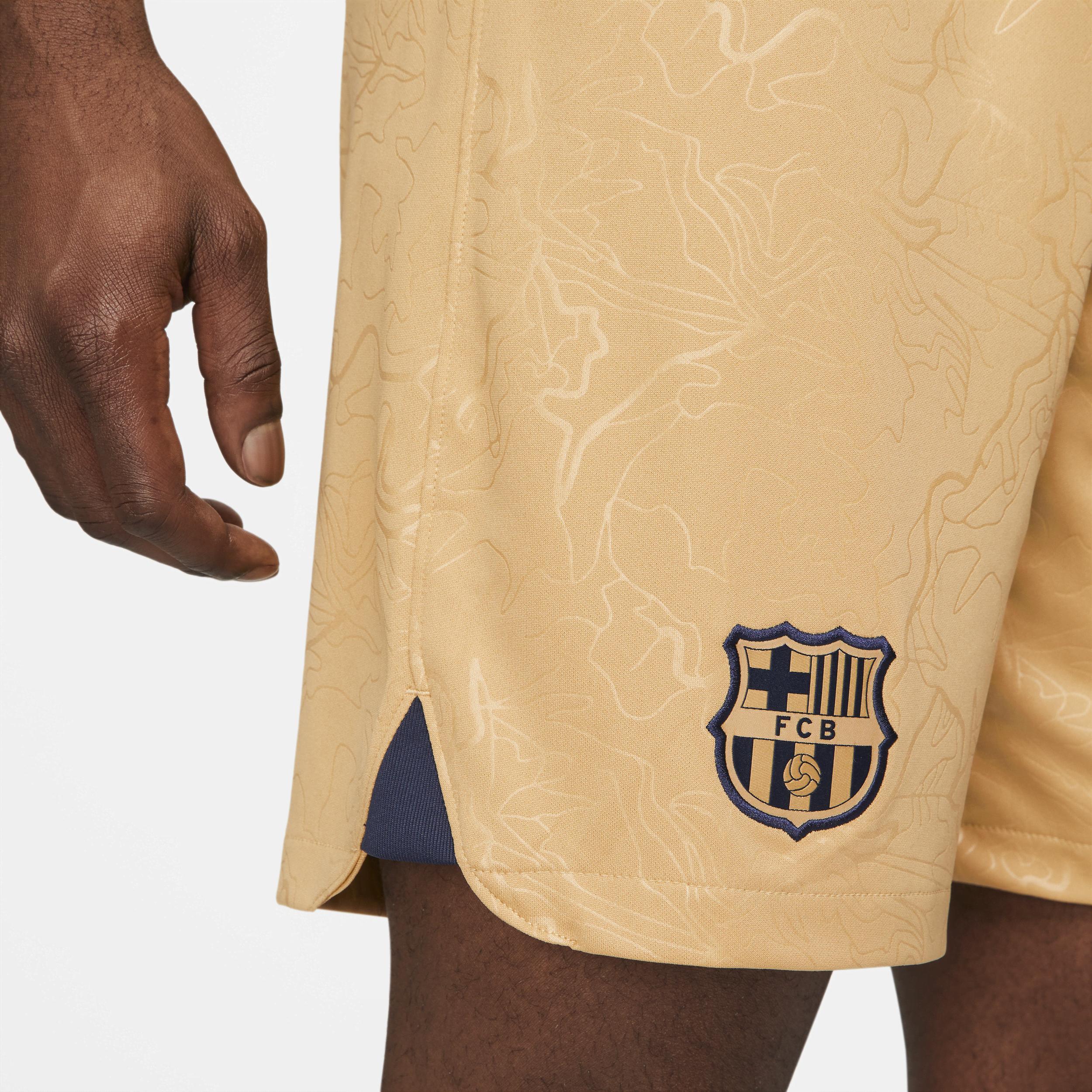 Men's Nike Gold Barcelona Performance Stadium Shorts, Size: 2XL, Bar Gold Product Image