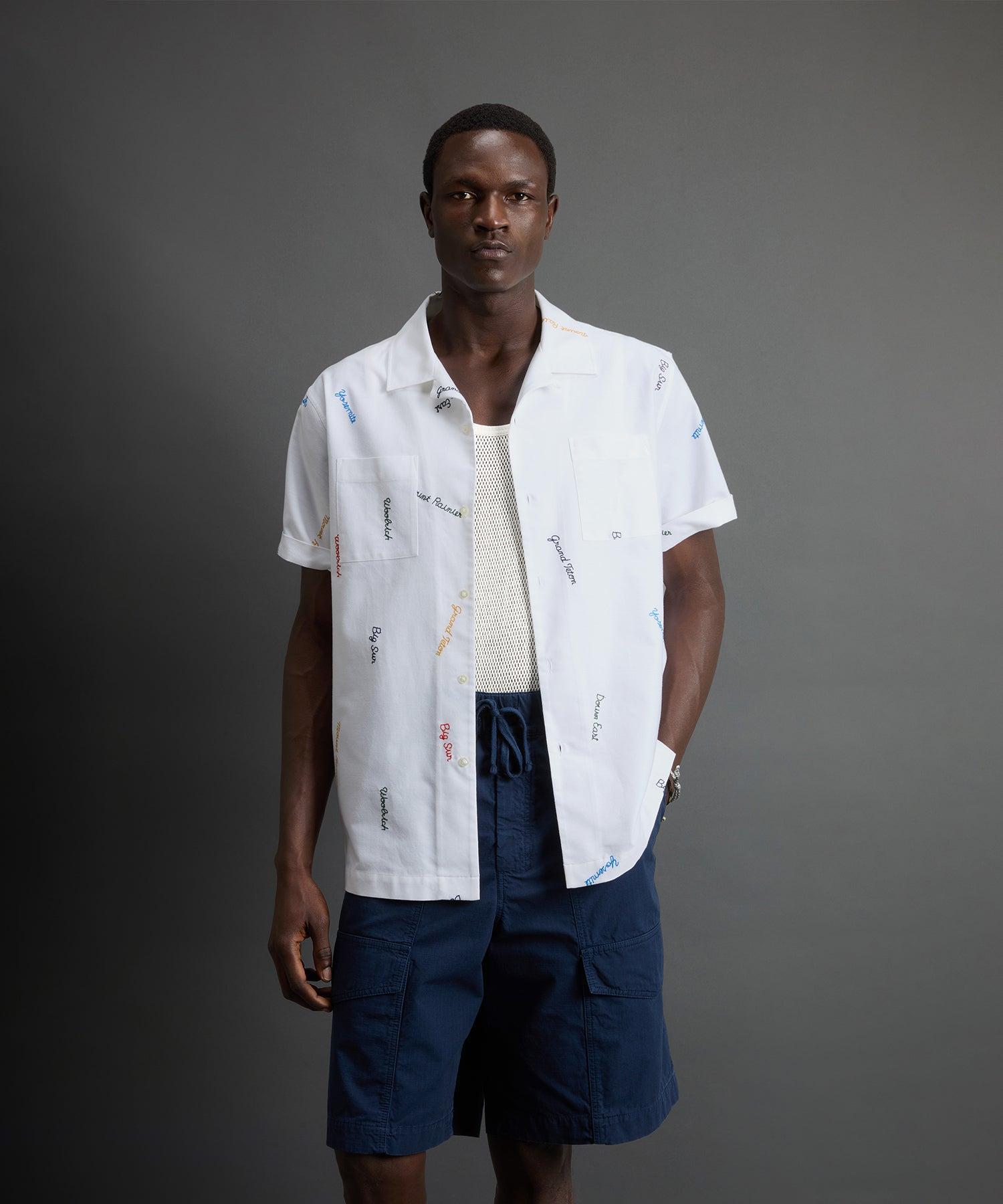 Todd Snyder x Woolrich Embroidered Camp Collar Shirt Product Image