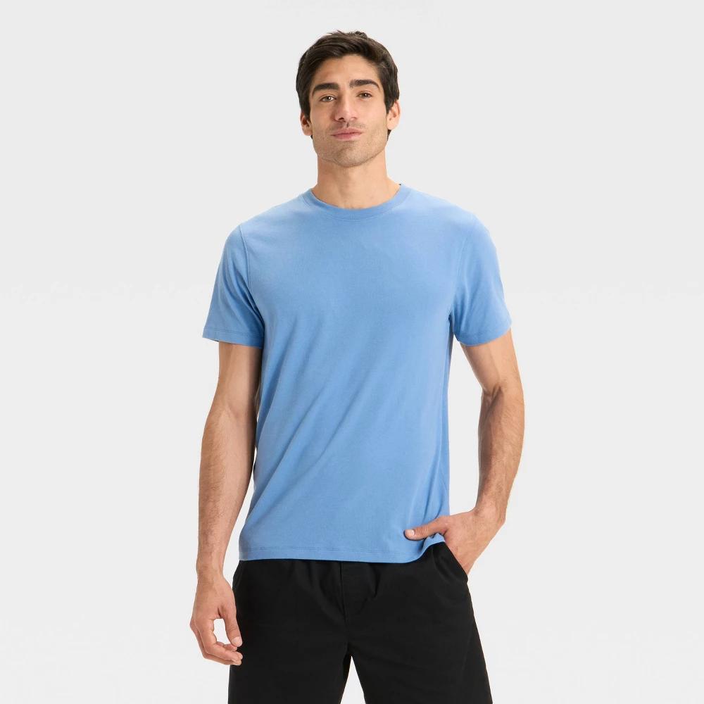 Men's Every Wear Short Sleeve T-Shirt - Goodfellow & Co™ Blue M Product Image
