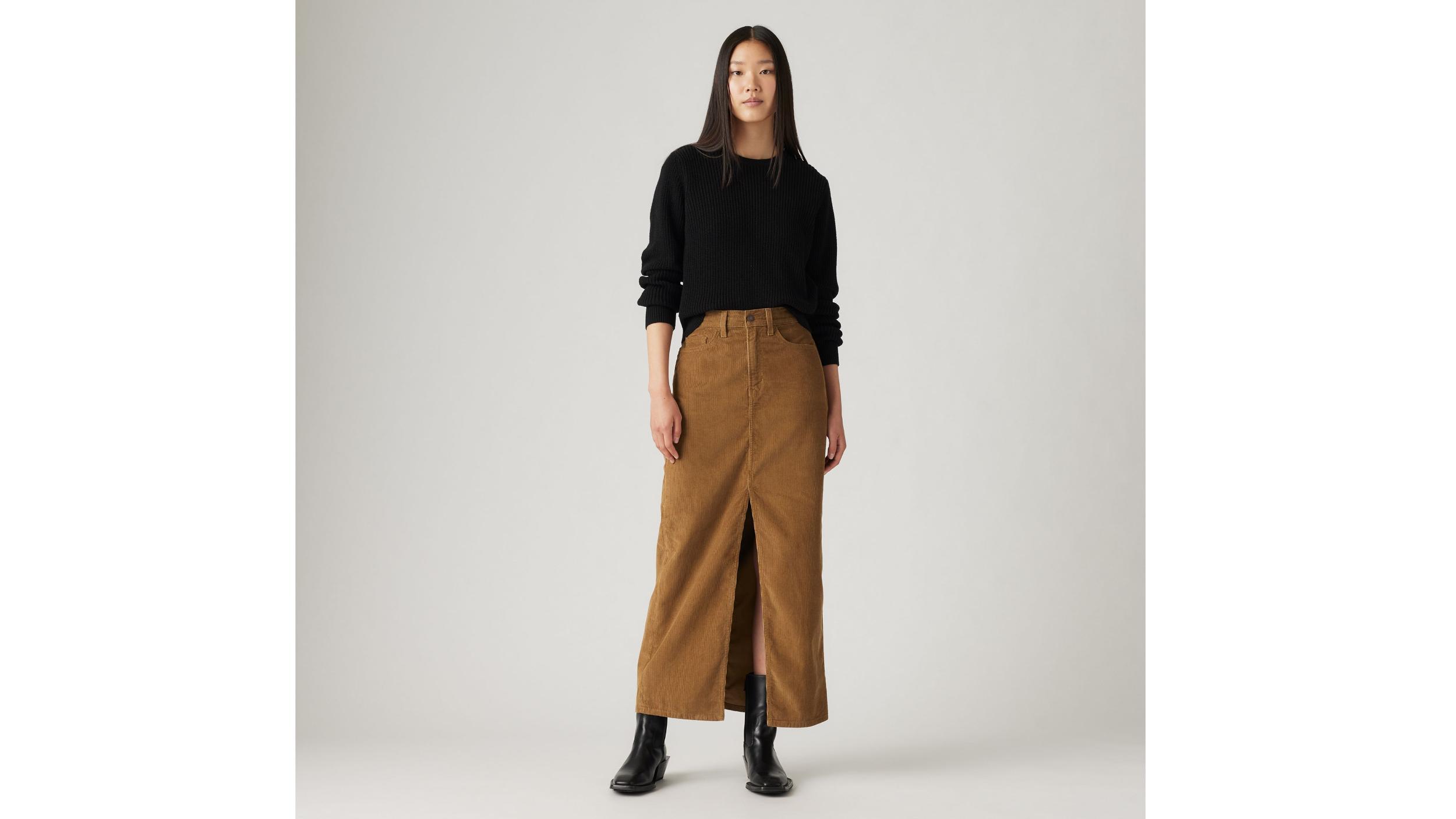 Ankle Column Corduroy Skirt Product Image