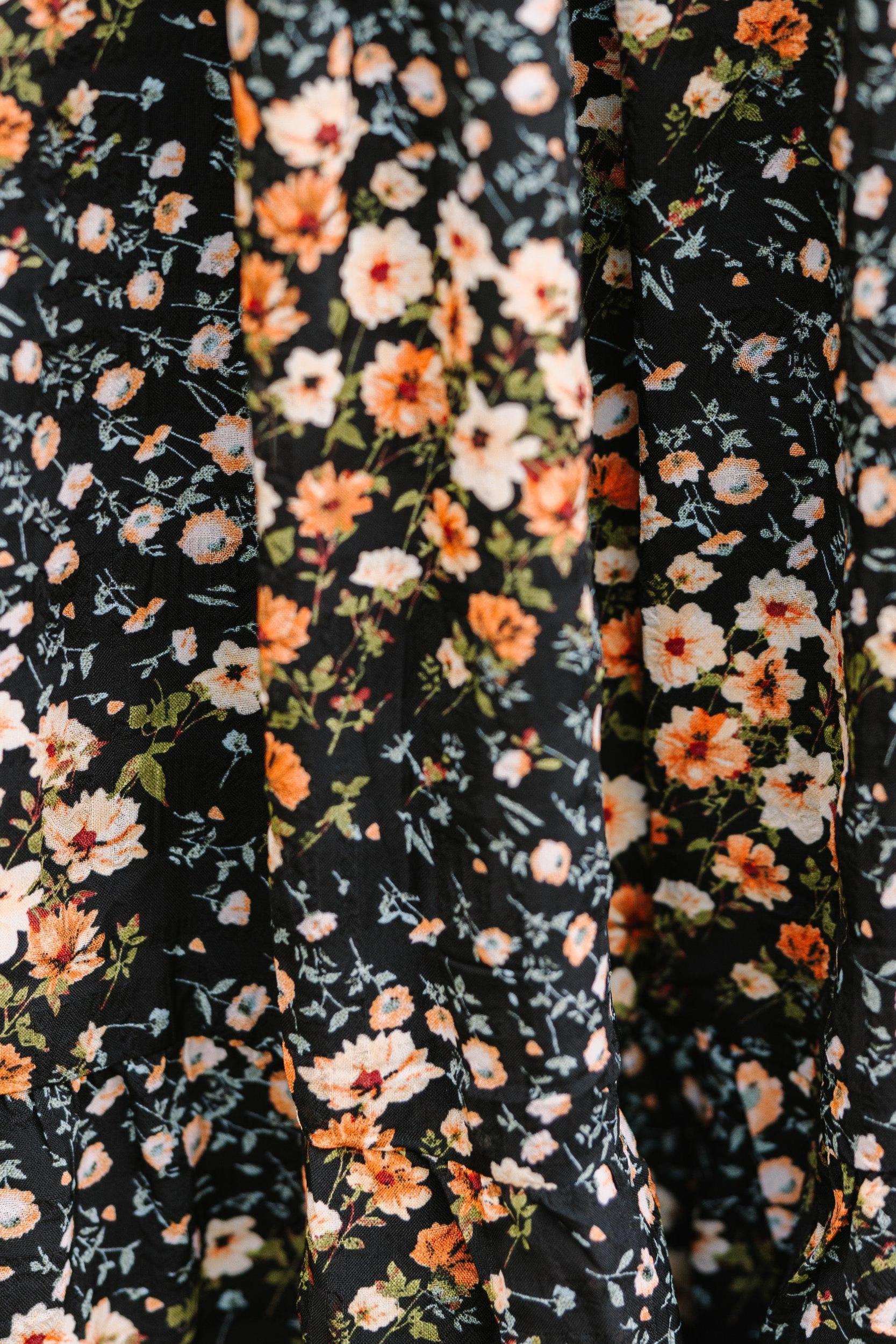 All Love Black Ditsy Floral Dress Female Product Image