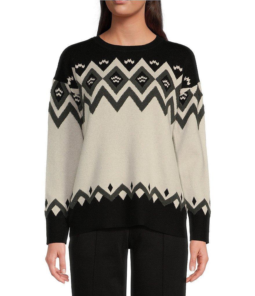 Kinesis Crew Neck Long Sleeve Fair Isle Sweater Product Image