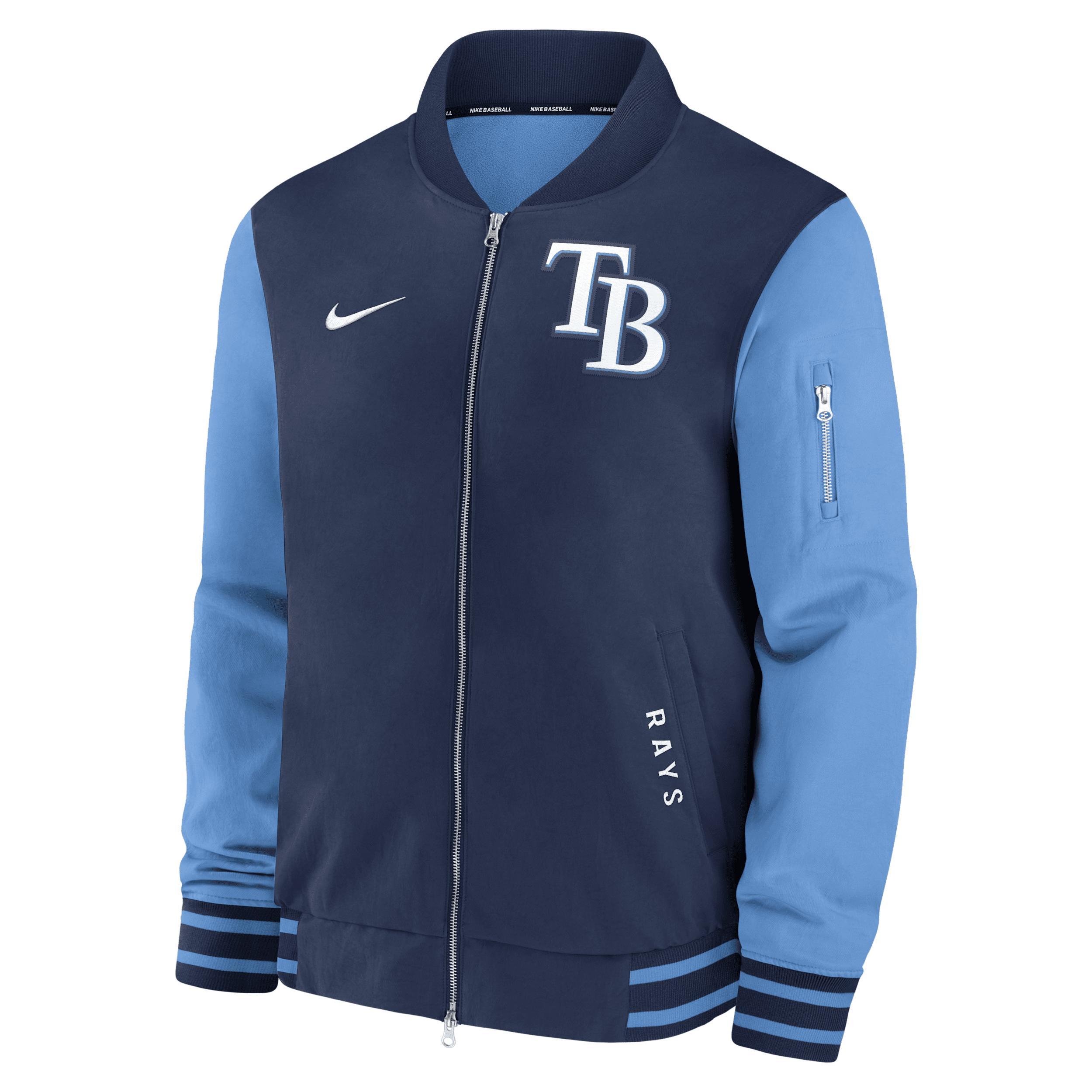 Baltimore Orioles Authentic Collection Dugout Nike Men's MLB Full-Zip Bomber Jacket Product Image