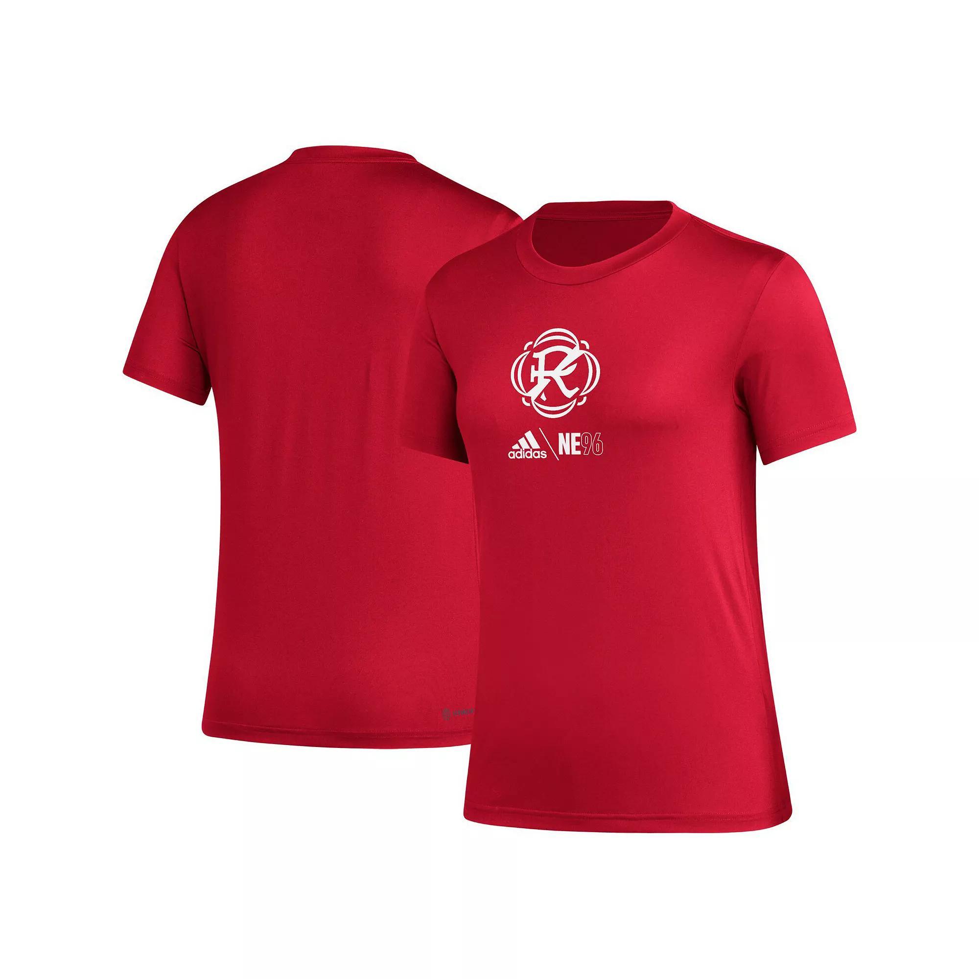 Womens adidas Red New England Revolution AEROREADY Club Icon T-Shirt Product Image